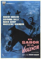Le go&ucirc;t de la violence - Spanish Movie Poster (xs thumbnail)
