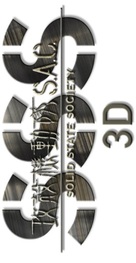 K&ocirc;kaku kid&ocirc;tai S.A.C. Solid State Society 3D - Japanese Logo (xs thumbnail)