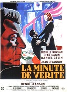 La minute de v&eacute;rit&eacute; - French Movie Poster (xs thumbnail)