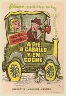 &Agrave; pied, &agrave; cheval et en voiture - Spanish Movie Poster (xs thumbnail)