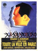 The Whole Town's Talking - French Movie Poster (xs thumbnail)