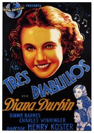 Three Smart Girls - Spanish Movie Poster (xs thumbnail)