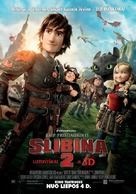 How to Train Your Dragon 2 - Lithuanian Movie Poster (xs thumbnail)