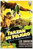 Tarzan&#039;s Peril - Spanish Movie Poster (xs thumbnail)