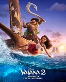 Moana 2 - Danish Movie Poster (xs thumbnail)