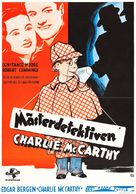 Charlie McCarthy, Detective - Swedish Movie Poster (xs thumbnail)