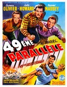 49th Parallel - French Movie Poster (xs thumbnail)