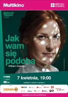 National Theatre Live: As You Like It - Polish Movie Poster (xs thumbnail)