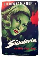 S&uuml;nderin, Die - German Movie Poster (xs thumbnail)