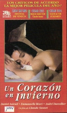Un coeur en hiver - Argentinian VHS movie cover (xs thumbnail)
