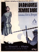 La passion de Jeanne d&#039;Arc - French Movie Poster (xs thumbnail)