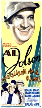 Hallelujah I'm a Bum - Theatrical movie poster (xs thumbnail)