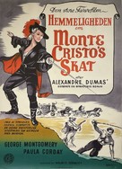 The Sword of Monte Cristo - Danish Movie Poster (xs thumbnail)