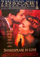 Shakespeare In Love - Swedish Movie Poster (xs thumbnail)