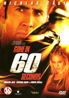 Gone In 60 Seconds - Dutch DVD movie cover (xs thumbnail)