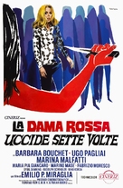 La dama rossa uccide sette volte - Italian Movie Poster (xs thumbnail)