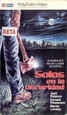 Alone in the Dark - Spanish VHS movie cover (xs thumbnail)