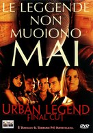 Urban Legends Final Cut - Italian DVD movie cover (xs thumbnail)