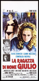 La ragazza di nome Giulio - Italian Movie Poster (xs thumbnail)