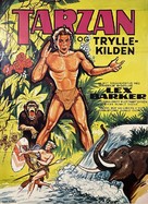 Tarzan&#039;s Magic Fountain - Danish Movie Poster (xs thumbnail)
