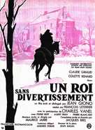 Un roi sans divertissement - French Movie Poster (xs thumbnail)