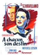 To Each His Own - French Movie Poster (xs thumbnail)