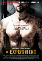 The Experiment - Turkish Movie Poster (xs thumbnail)