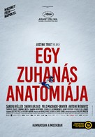 Anatomie d&#039;une chute - Hungarian Movie Poster (xs thumbnail)