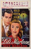 ...wie einst Lili Marleen - Belgian Movie Poster (xs thumbnail)