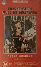 Frankenstein Must Be Destroyed - Australian VHS movie cover (xs thumbnail)