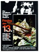 Friday the 13th - Danish Movie Poster (xs thumbnail)