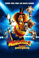 Madagascar 3: Europe&#039;s Most Wanted - German Movie Poster (xs thumbnail)
