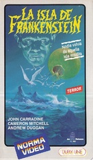 Frankenstein Island - Spanish VHS movie cover (xs thumbnail)