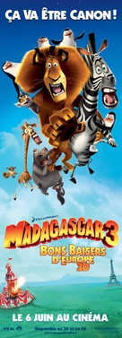 Madagascar 3: Europe&#039;s Most Wanted - French Movie Poster (xs thumbnail)