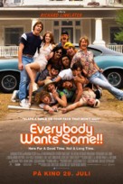 Everybody Wants Some - Norwegian Movie Poster (xs thumbnail)