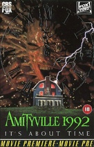 Amityville 1992: It&#039;s About Time - British VHS movie cover (xs thumbnail)