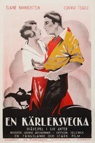 One Week of Love - Swedish Movie Poster (xs thumbnail)