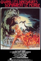 When Dinosaurs Ruled the Earth - French VHS movie cover (xs thumbnail)