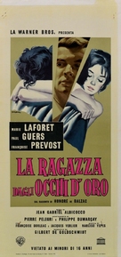 La fille aux yeux d&#039;or - Italian Movie Poster (xs thumbnail)