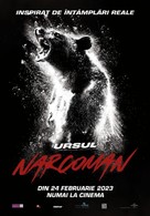 Cocaine Bear - Romanian Movie Poster (xs thumbnail)
