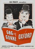 A Chump at Oxford - Danish Movie Poster (xs thumbnail)