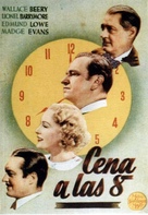 Dinner at Eight - Spanish Movie Poster (xs thumbnail)