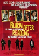 Burn After Reading - German Movie Poster (xs thumbnail)