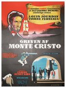 Le comte de Monte Cristo - Danish Movie Poster (xs thumbnail)