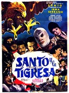 Santo y el &aacute;guila real - Mexican Movie Poster (xs thumbnail)