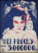 Protsess o tryokh millionakh - Dutch Movie Poster (xs thumbnail)