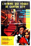 Uomo che viene da Canyon City, L&#039; - French Movie Poster (xs thumbnail)
