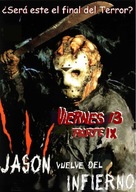 Jason Goes to Hell: The Final Friday - Spanish DVD movie cover (xs thumbnail)
