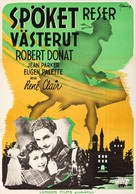 The Ghost Goes West - Swedish Movie Poster (xs thumbnail)