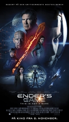 Ender&#039;s Game - Norwegian Movie Poster (xs thumbnail)